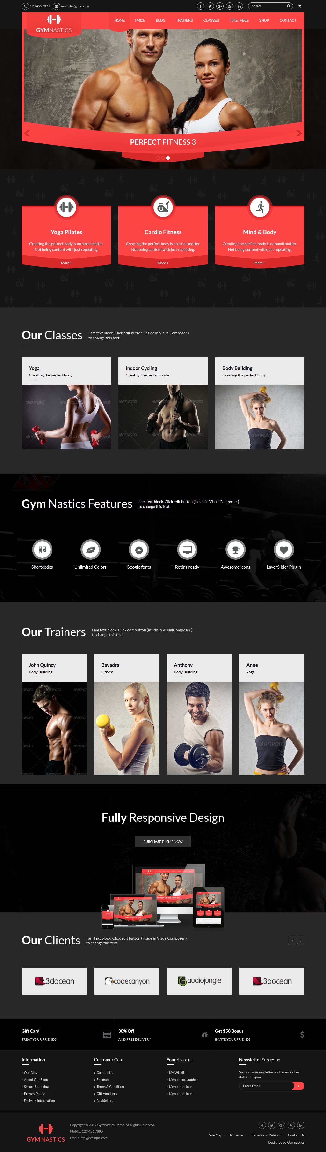 Gymnastics WordPress Theme